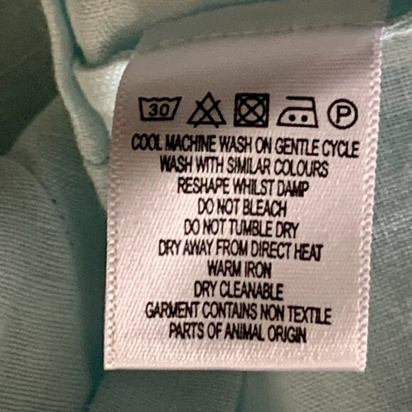 PURE Collection Linen Tunic Top Pastel Blue-Green/Aqua Sz 12 #230F - Picture 7 of 7